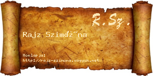 Rajz Szimóna névjegykártya